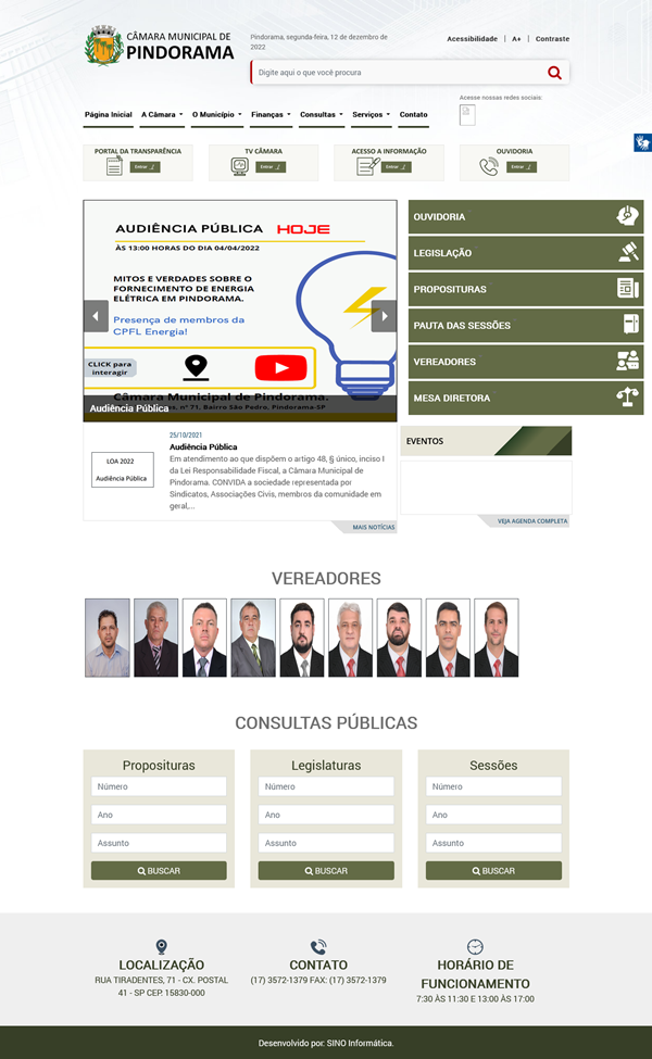 Visualize fotos Tipo: Tipo de Galeria / Descrição: Layouts - SINO INFORMÁTICA